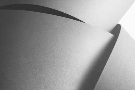 Gray shapes made paper, abstractの写真素材