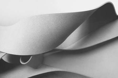 Wavy shapes, architectural concept abstract, dynamic shape