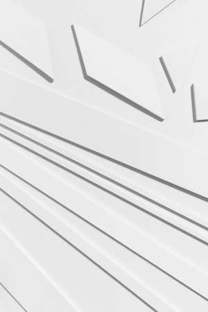 Abstract white background, geometric shapesの写真素材
