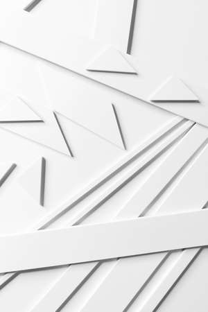 Abstract white background, geometric shapesの写真素材
