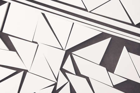 Composition of simple geometric shapes, abstract