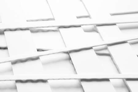 Perspective lines on white background, abstract