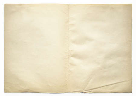 Close-up of old paper sheet, texture backgroundの写真素材