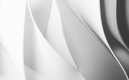 Wavy shapes background, abstract 3d illustration