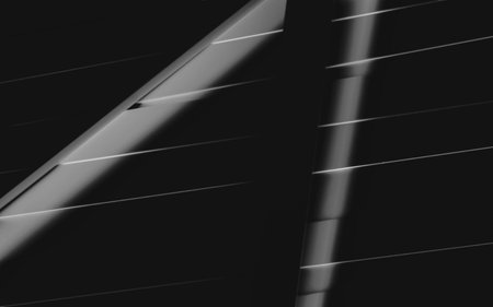 Light and shadow; abstract background; 3d illustrationの写真素材