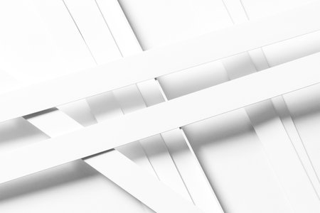 Abstract concept with white lines, scattered background, 3d illustrationの写真素材