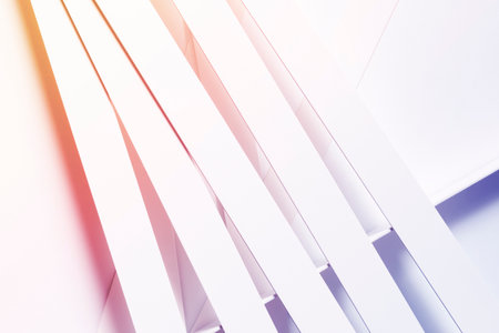 Colorful abstract with lines, scattered background, 3d illustrationの写真素材