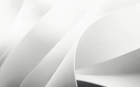 Fluid white shapes, abstract backgroundの写真素材