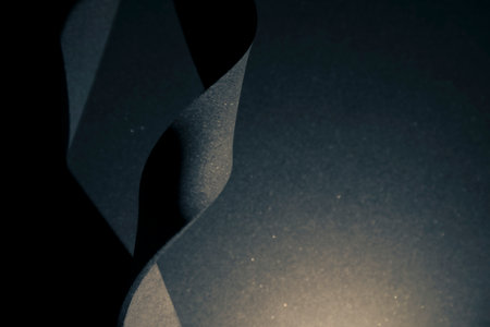 Fluid shapes on grainy background; abstract 3d illustrationの写真素材