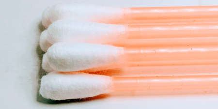 Close up on ear buds
