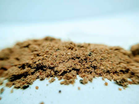Garam masala on white backgroundの写真素材