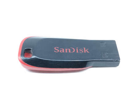 A picture of pen drive isolated on white background