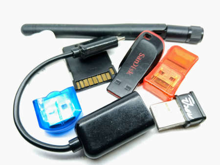 A picture of smart gadgets isolated on white background
