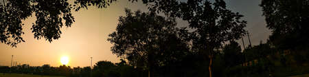 A picture of sunset
