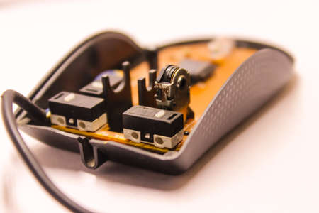 A picture of broken computer mouseの写真素材