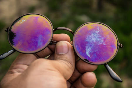 A picture of eye gogglesの写真素材