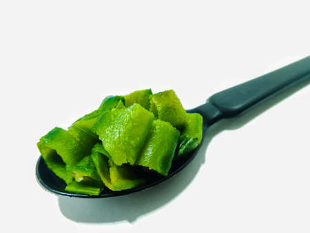 A picture of green slicesの写真素材