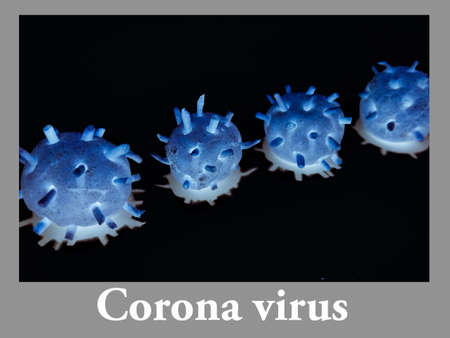 A picture of corona virusの写真素材