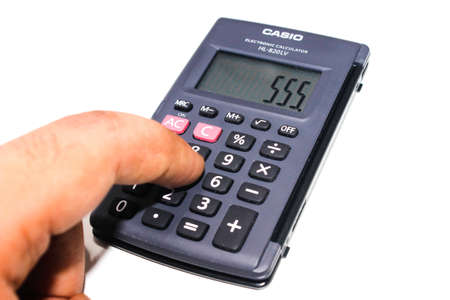 Utter pardesh , india - Calculator , A picture of calculator in noida 13 july 2020のeditorial素材