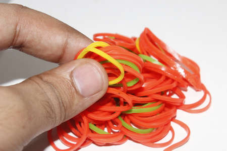 rubber bands background.