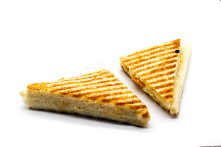 A picture of sandwich on white background