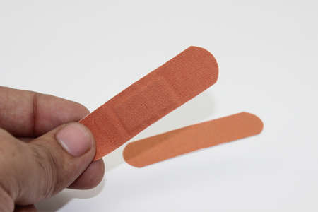 A picture of bandage on white backgroundの写真素材