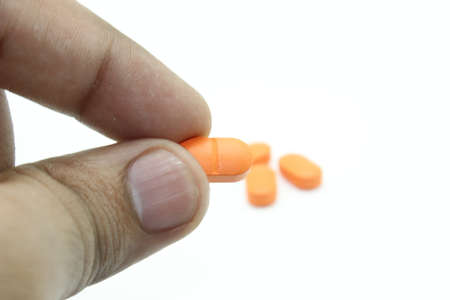 A picture of medicine on white background
