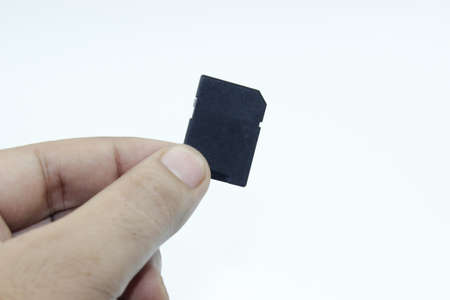 A picture of memory card on white background