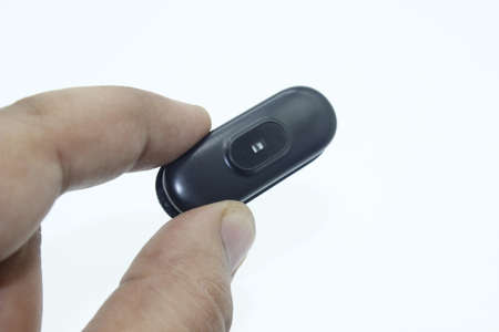 A picture of wifi mini camera for home security on white background