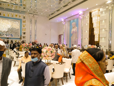 Utter pardesh , india - wedding function , A picture of wedding function in noida 2 december 2020のeditorial素材