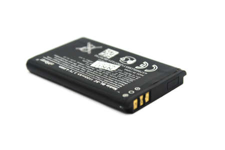 Noida , Utter pardesh , India - october 22 2021 , mobile Batteries , A picture of Mobile battery on white background with selective focus in noida october 22 2021のeditorial素材