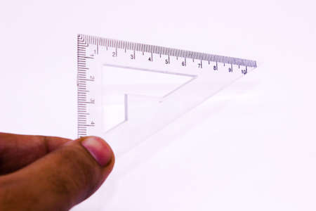 Protecter maths isolated on white background with selective focusの写真素材