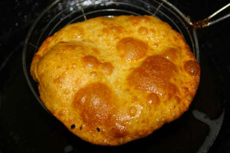 A picture of Bhatura with selective focus