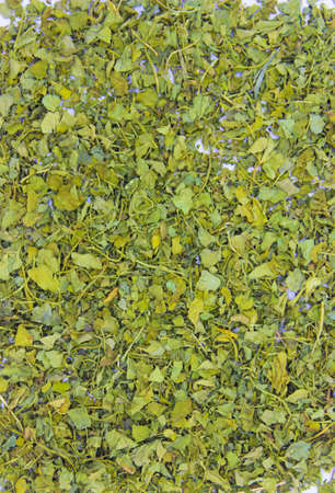 Kasuri Methi on white background with selective focus