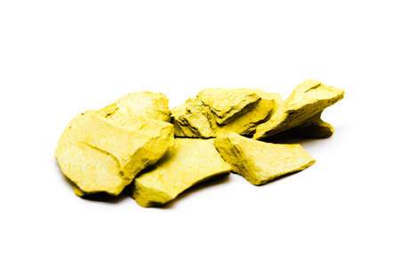 multani mitti on white background with selective focusの写真素材