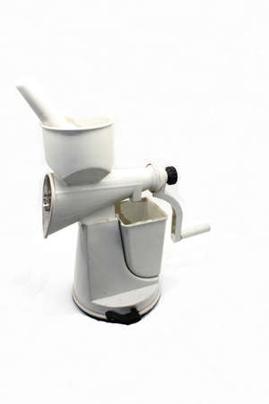 A picture of hand juice machine on white backgroundの写真素材