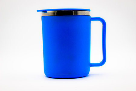 Hot coffee mug with selective focusの写真素材