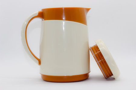 Hot coffee mug with selective focusの写真素材