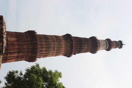 Delhi , India - historical monuments qutub minar 15 august 2024