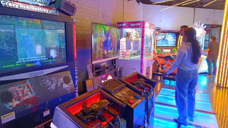 Noida , india - picture of fun city (childern play area) DLF mall in noida sec -18 march 15 2026