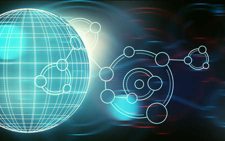 Global networking concept . Communication technology system .
