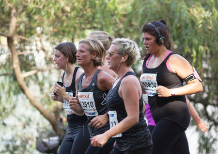STOCKHOLM SEPTEMBER 06 2014. TJEJMILEN.  A running race each year in Stockholm with only female...