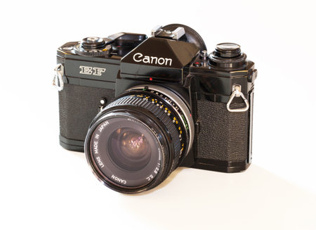 STOCKHOLM, HÃLÃ October 29, 2014. Old analog camera from the 1960s.のeditorial素材