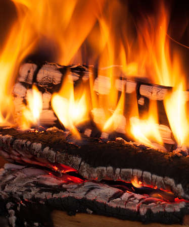 A burning fire