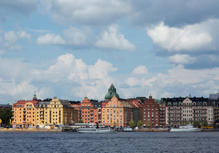 STOCKHOLM SWEDEN July 15, 2015. View of Kungsholmen in Stockholm.のeditorial素材