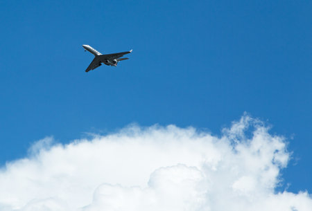 Airplane above the cloudsのeditorial素材