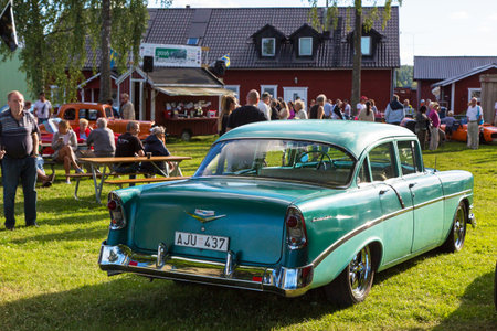 TROSA SWEDEN July 7 2016.  CHEVROLET MOD 2103 model year 1956.のeditorial素材