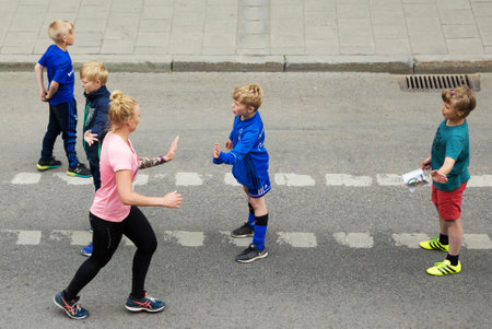 STOCKHOLM SWEDEN 3 June 2017. Stockholm Marathon.のeditorial素材