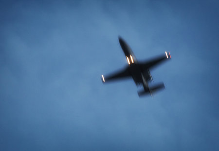 STOCKHOLM SWEDEN May 24, 2017. Jet planes fly over the city of Stockholm