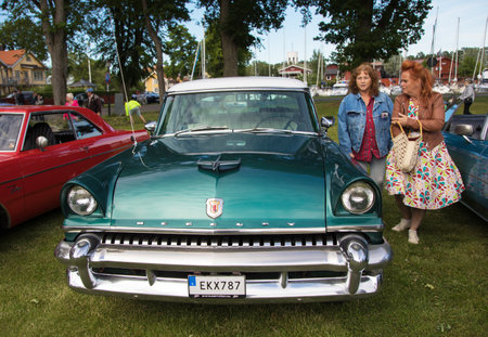 TROSA SWEDEN June 29, 2017. Mercury Monterey,  model year 1955.のeditorial素材